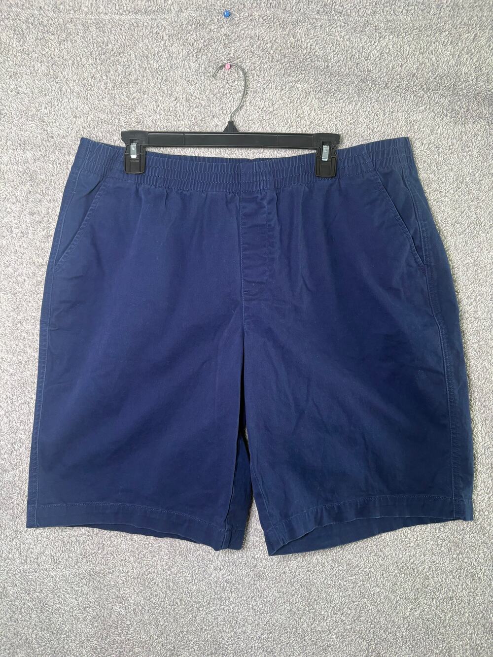 Lands' End Women's 16 Navy Pull On Chino Shorts Coastal